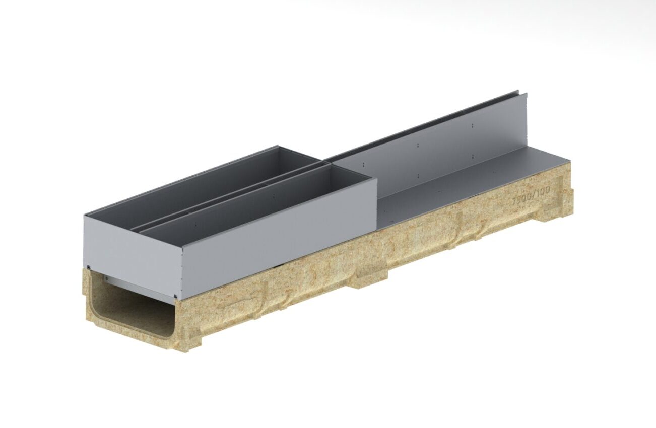 Registro SLOT BASE DN200 de acero galvanizado